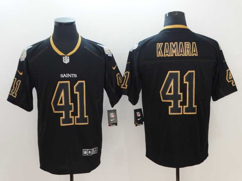 Nike Saints 41 Alvin Kamara Black Shadow Legend Limited Jersey,We sell and wholesale Nike Saints 41 Alvin Kamara Black Shadow Legend Limited Jersey on line form chian!